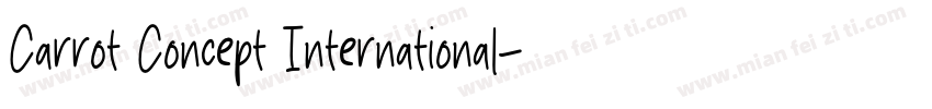 Carrot Concept International字体转换